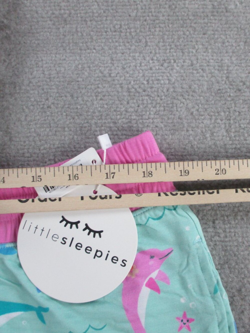 Little Sleepies Pajama Shorts Womens XL Pink Blue Dolphin Dance Loungewear PJs - Picture 3 of 7